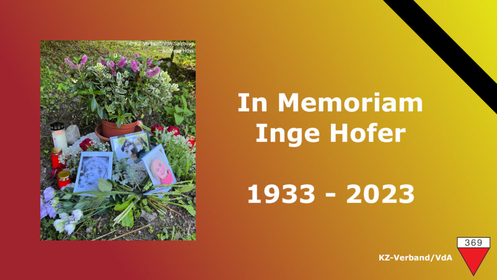 In Memoriam Inge Hillebrand-Hofer