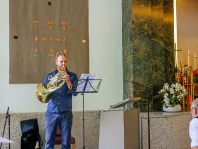 Florian Schneider  am Horn